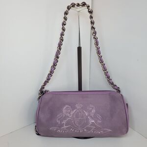 Y2K Purple Lavender Faux Suede Shoulder Bag Purse 10x6x4 90s Street Summer